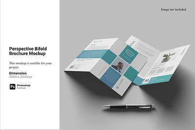 Perspective Bifold Brochure Mockup catalogue