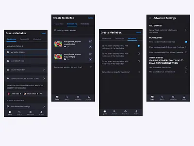 Media Box Creation app branding components design graphic design iconography illustration logo product productdesign ui user interface ux web