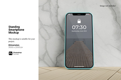 Standing Smartphone Mockup presentation