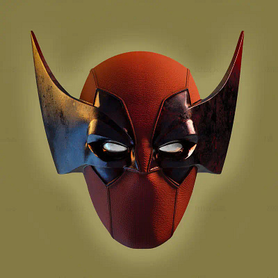 Wolverine deadpool helmet 3d printing model STL Artist: zaider3D superheros