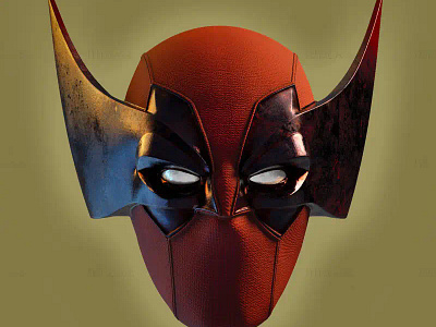 Wolverine deadpool helmet 3d printing model STL Artist: zaider3D superheros