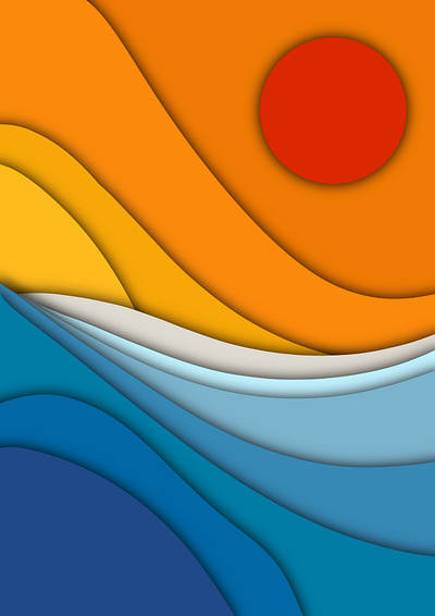 Background Design beach design illustration sun ui wallpaper water