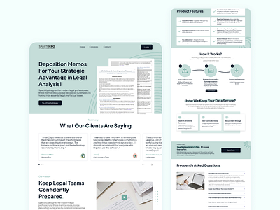 SmartDepo - Landing Page Redesign about us page clean company profile design faq page landing page minimalist testimony page ui ui design website