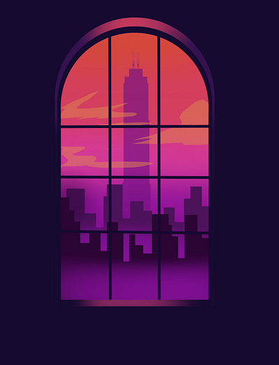 Background Design background black dark design designing illustration night procreate purple ui wallpaper window
