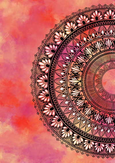 Abstract abstract background design designing drawing halfcircle illustration mandala procreate sketch ui