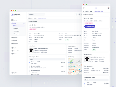 Order Tracking | Order Management System 2024 app branding dashboard design mobile app modern trend ui ui design ui ux uiux user interface design