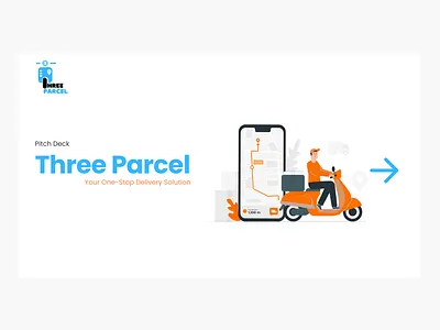 Pitch Deck Design- Three Parcel branding illustration pitch deck visual design