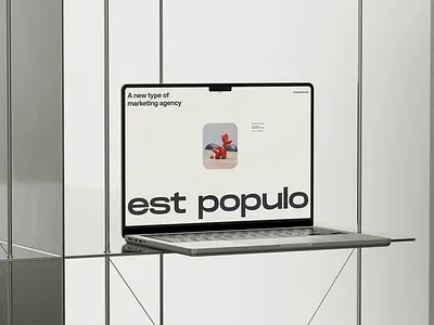 est populo website showcase landing page layout vietnam web design website