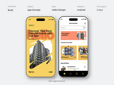 Real Estate App Concept 3d animation branding design graphic design illustration logo motion graphics ui vector