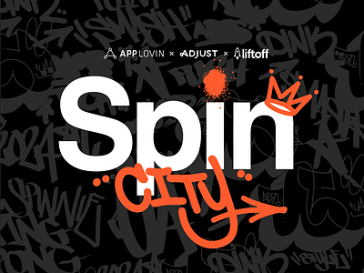 Spin City GDC Afterpart Event Branding branding graphic design logo