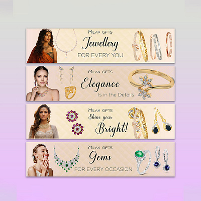 Jewellery Web Banner branding designer graphic design graphicedesigner ui ux webanner webbannerdesign