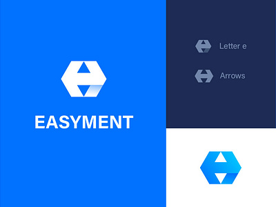 Easyment - Fintech logo design app branding finance icon identity logo logo inspiration minimal modern logo vector