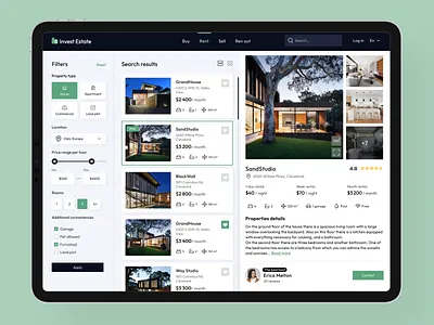 Real Estate Website Concept design real estate real estate website real estate website design realestate website