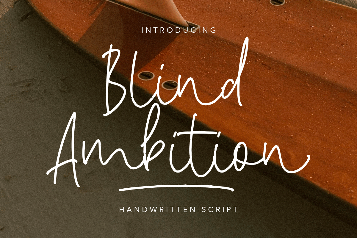 Blind Ambition Handwritten Script casual freebies
