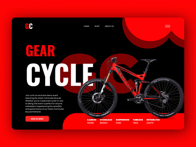 Bicycle website landing page bicycle bicycle design bicycle landing page bicycle website design cycle store desing ecommerce figma figma website design graphic design landing page landing page idea modern website design monirul shopify design ui ui ux ui ux design uxtune website design