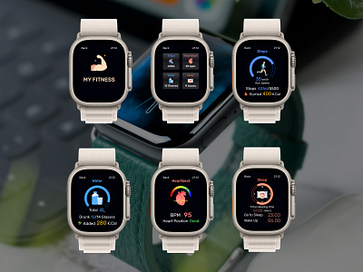Apple Watch App Design app design apple watch apple watch app design figma fitness app design ui user interface watch fitness app
