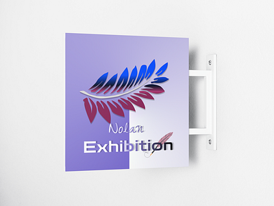 Nolan Exhibition Art art exhibition branding company name design figma graphic design logo motion graphics office ui vector