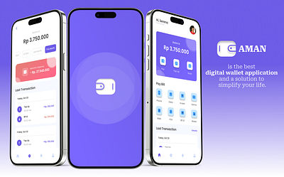 AMAN Digital Wallet App design mobile app ui uiux user interface