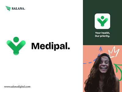 Medipal - Health platform brand identity exploration. branding health medical visual identity