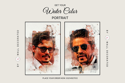 Get Your Water Color Portrait in Just $1 #WatercolorPortrait sale on watercolor portraits watercolor portrait promotions