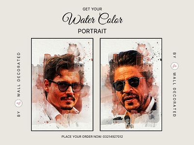 Get Your Water Color Portrait in Just $1 #WatercolorPortrait sale on watercolor portraits watercolor portrait promotions