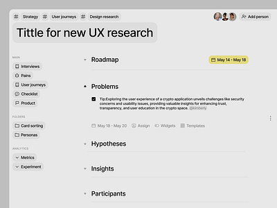 Task Management and Collaboration dashboard management notion research ui ux