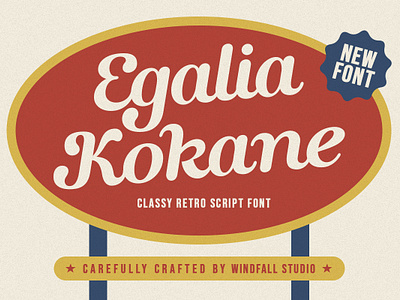 Egalia Kokane - Classy Retro bran branding design energetic font graphic design logo logo font psychedelic font typeface typography