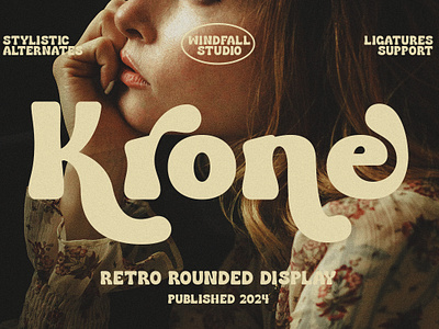 Krone - Retro Rounded branding font fun graphic design typeface typography