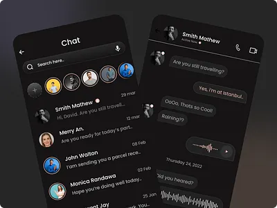 Chat Application UI Design app design application chat app chat application mobile app mobile app design ui ui ux ux