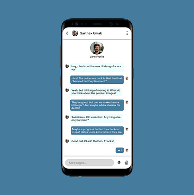 #DailyUI 013 (Direct Message) chatbox dailyui ui