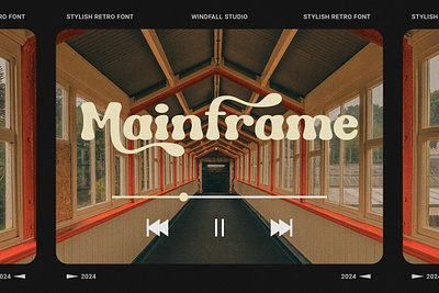 Mainframe - Stylish Retro branding design font graphic design retro design typeface typography