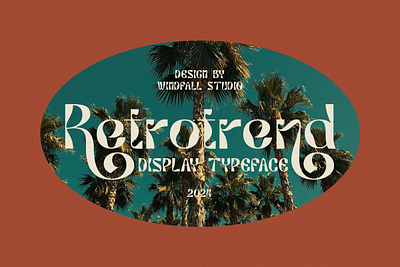 Retrotrend - Vintage Font branding font graphic design psychedelic font typeface typography