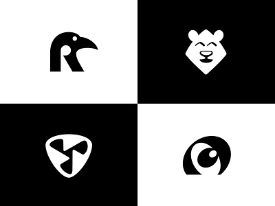 4 Black And White Logos Part Three branding logo
