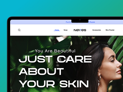 Neves - Natural Soaps E-commerce Website graphic design ui uiux web design
