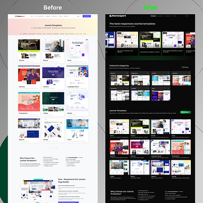 ThemeXpert Website Redesign agency branding design joomla logo redesign template ui website