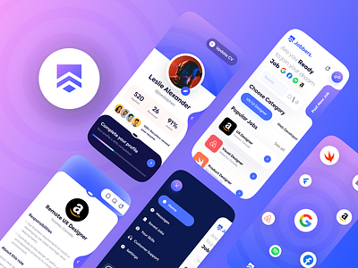 Jobbers | App app design hr job product design social talent ui uiux design ux work