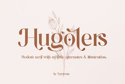 Hugolers Stylish Modern display fonts elegant font luxurious modern font modern serif font serif serif display serif fonts