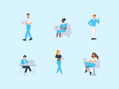 Office People Illustrations drawing dribbble illustration office office illustration office people team team illustration teamwork vector vector illustration work work illustration work people working