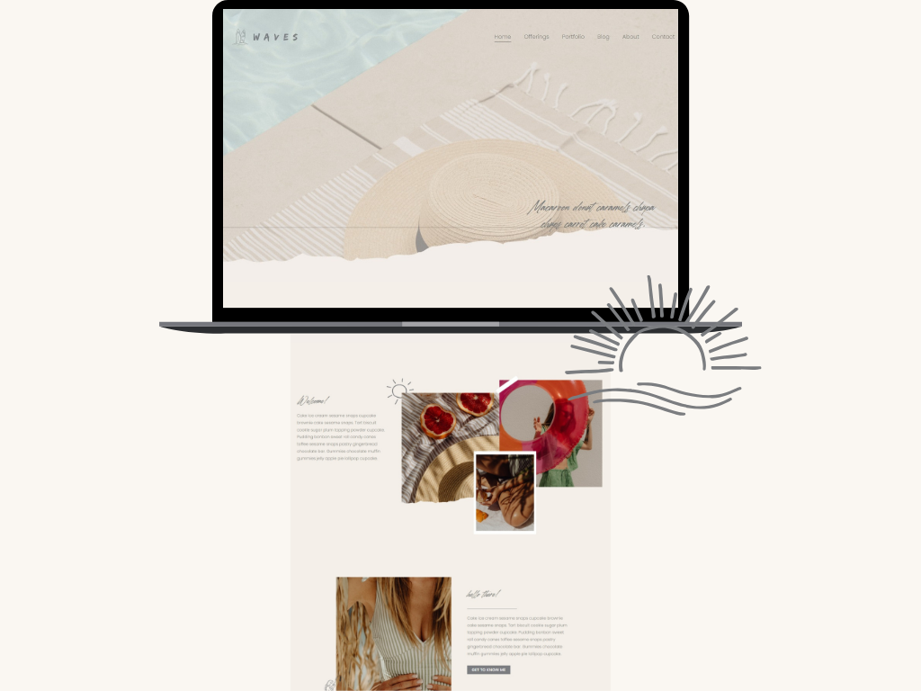 Waves Website Template by Beliveart Studio on Dribbble