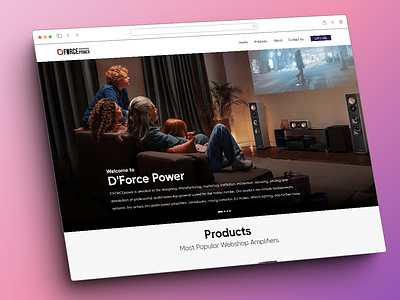 DFORCEpower E-commerce CRM figma graphic design ui uiux webdesign