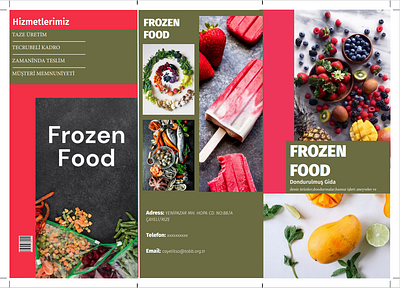 Frozen Food Brochure adobe in brochure design graphic design ui