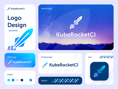 Rocket Logo brand branding design graphic design icon illustration logo rocket ui vector