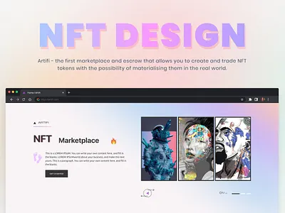 NFT Design animation character design logo design nft ui