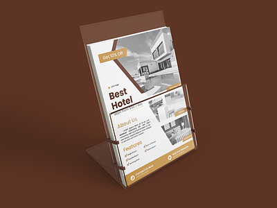 Moern gold brown hotel flyer banner design discount flyer flyer hotel flyer promo flyer template hotel flyer promo sale shopify shopify banner