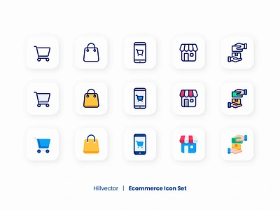 Ecommerce Icon Set ecommerce filled line flat icon icon pack icon set line online shop online shopping outline payment shop shopping ui