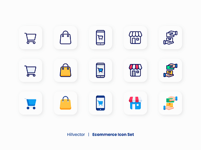 Ecommerce Icon Set ecommerce filled line flat icon icon pack icon set line online shop online shopping outline payment shop shopping ui