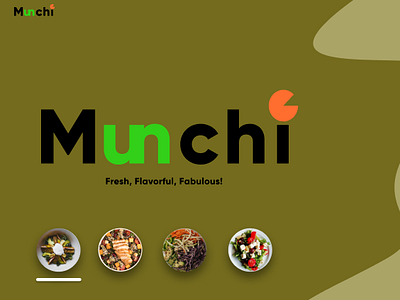 Munchi Landing page branding graphic design ui