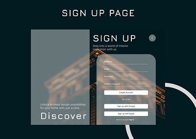 Sign up page buttons colors daily ui sign up typography ui design ux design web design
