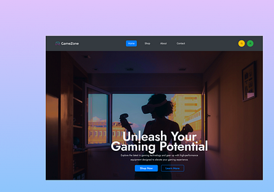 Web Design Game Store game store ui uiux web design