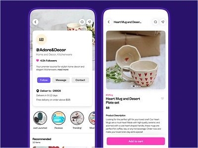 Marketplace Storefront & Product Detail app buy and sell craigslist depop ebay etsy facebook marketplace letgo mercari mobile offerup olx poshmark seller small business swiggy mini tiktok shop ui ux whatsapp business